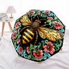 1pc Bee Floral Automatic Folding Umbrella Compact Lightweight Travel Umbrella with 8-Rib Sturdy Frame, Windproof & Self007