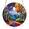 Acrylic Jigsaw Puzzle Suncatcher Large Colorful DIY Sun Catcher Kit for Adults Stained Glass Style Window Hanging Ornament for Home Garden Decor