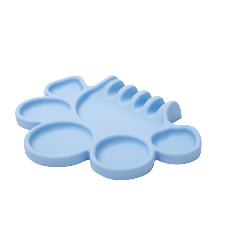 Silicone Paint Palette With Pen Holder Pigment Dispensing Tray Art Student Tools Painting Supplies For Watercolor Oil Propylene