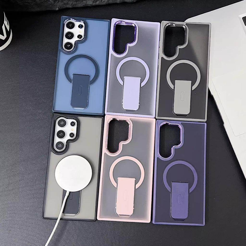 Invisible bracket Magnetic case Samsung Galaxy S11Ultra mobile phone case S11 skin matte protective case
