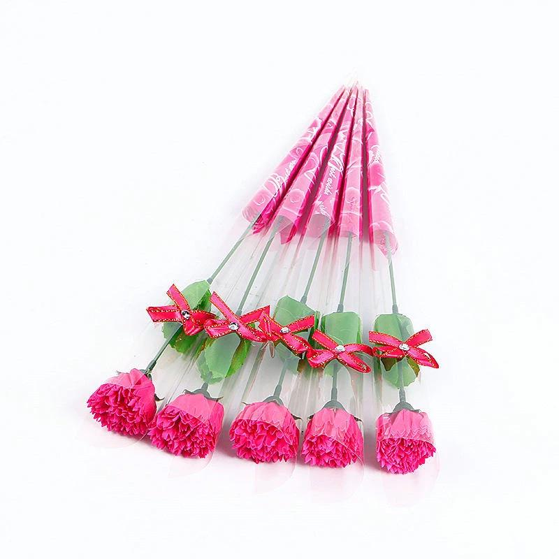 5 Stück Nelken Seifenblumen Valentinstagsgeschenk Lehrertag Muttertag Blumengeschenk Heimparty Dekor Geschäft Feier Event Geschenk