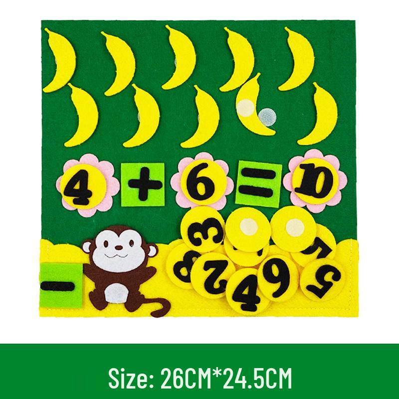 Colț de grădiniță DIY: Materiale Didactice Puzzle Numere din Pâslă