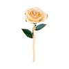Long Stem 24k Gold Dipped Rose Flower Straight Handle Ornaments Handcrafted Gift