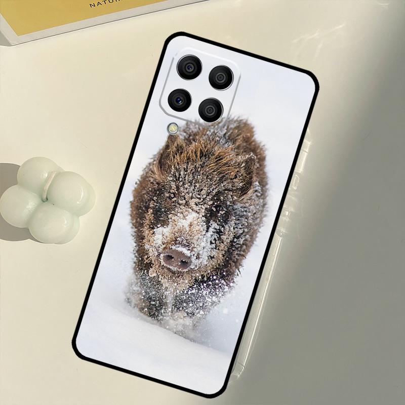Wild Boar Pig Brown For Samsung Galaxy M16 M06 M12 M55 M15 M35 M14 M34 M54 M11 M21 M31 M13 M33 M53 M32 M52 Case