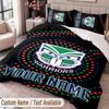 Wigan Warriors Printed Bedding Set Custom Name Text 1 Duvet Cover 2 Pillowcases For Bedroom