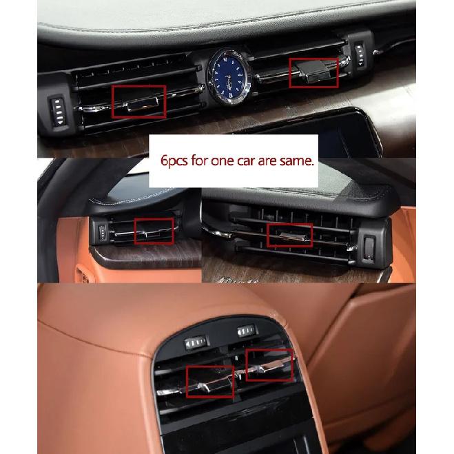 Front Rear Fresh Air Conditioner AC Vent Grille Tab Clips Repair Kit for Maserati Quattroporte 2013-