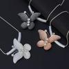Popular Necklace Butterfly Diamond Fashion Versatile Short Ladies Pendant Short Necklace