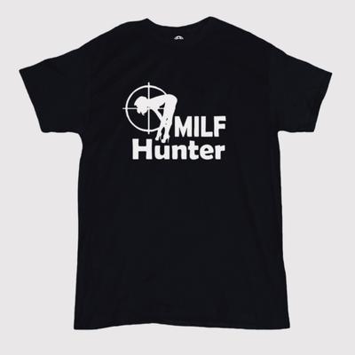 Camiseta para Hombre Cazador de Milfs - Cuello Redondo - Regalo - Camiseta Unisex Ofensiva