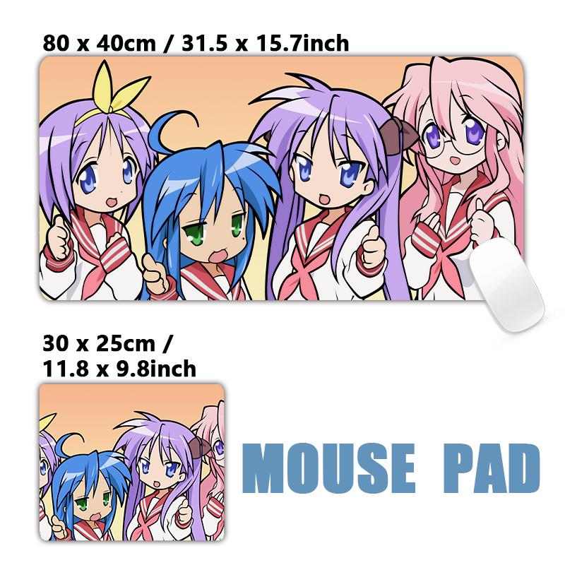 Extra Large Lucky Star Izumi Konata Hiiragi Kagami Loli Anime Girls Character Big Mouse Pad Mousepad XXL Keyboard Desk Mat