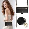 Lanyard 9 Cards Zipper Wallet Leather Case for Samsung Galaxy S26 Edge S25 A06 A16 A26 A36 A56 A27 A07 A17 A37 A57 Purse Cover