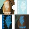 Glow In The Dark Indian Lace Tattoo Stickers - Henna Style Hand Body Art