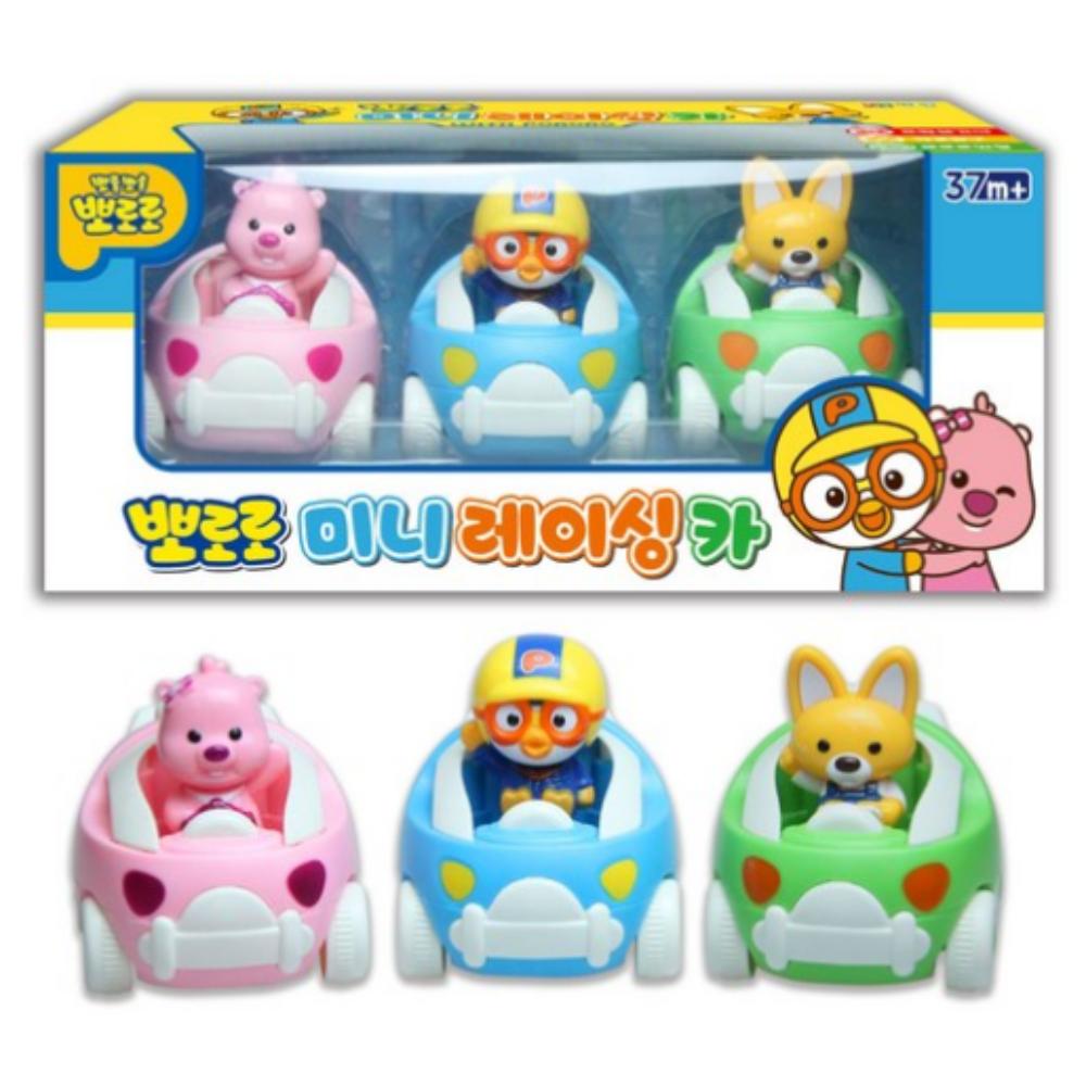 Pororo Mini Raceauto 3-delige Set (Loopy + Pororo + Eddy)