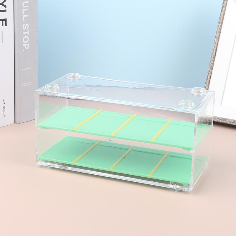 1/64 Car Model Display Shelf With Parking Space Toy Car Transparent Storage Box 8 Slot Showcase Finishing Cabinet
