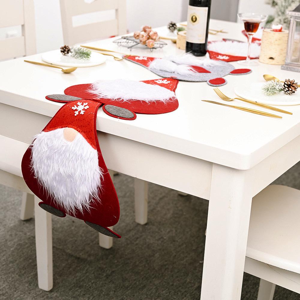 High-End Christmas Red Plaid Table Runner: Dining, Restaurant, Sideboard, Cabinet, and Buffet Decoration.
