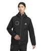 Adidas Regular Fit Bonded Fleece Hooded Track Top Standard.1 Triple-Layer Full-Zip KWY05-JH1031 (Black/LL/Men's)