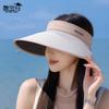 Summer outdoor sun hat children's fashion versatile big eaves empty top hat beach seaside cycling face small sun protection hat