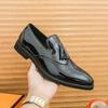 Fashion 2025 Fashion Golden Men's Social Shoe Casual Glitter Leather Loafers Shoes for Men Slip-on Pointed Toe Dress Shoes Men Footwear