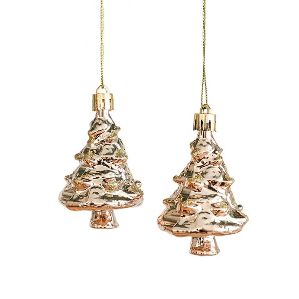 

2Pcs Snowman Hazelnut Christmas Pendant Plastic Christmas Tree Pendant New Year style H