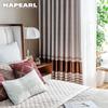 1PC NAPEARL 70% zasłona zaciemniająca w stylu europejskim Fashion Design brązowy pasek zasłona do sypialni na okno Home Decor-typ pierścienia