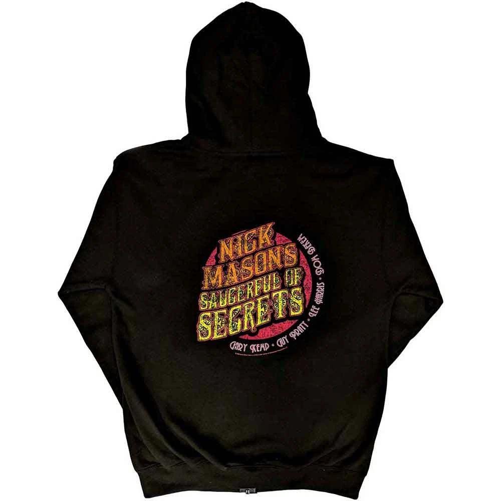 Nick Masons Saucerful of Secrets Hoodie Logo new Official Unisex Black Zipped XL