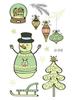 Ricalon Glow-in-the-Dark Waterproof Christmas Temporary Tattoos for Kids