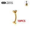 ASTM F136 Titanium 14G Belly Button Rings piercing set Nose Stud Labret Lip Stud Earring Eyebrow Body Jewelry For Women
