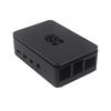 Raspberry Pi 4B/3B+ Black Transparent Case with Fan, Protective ABS Shell