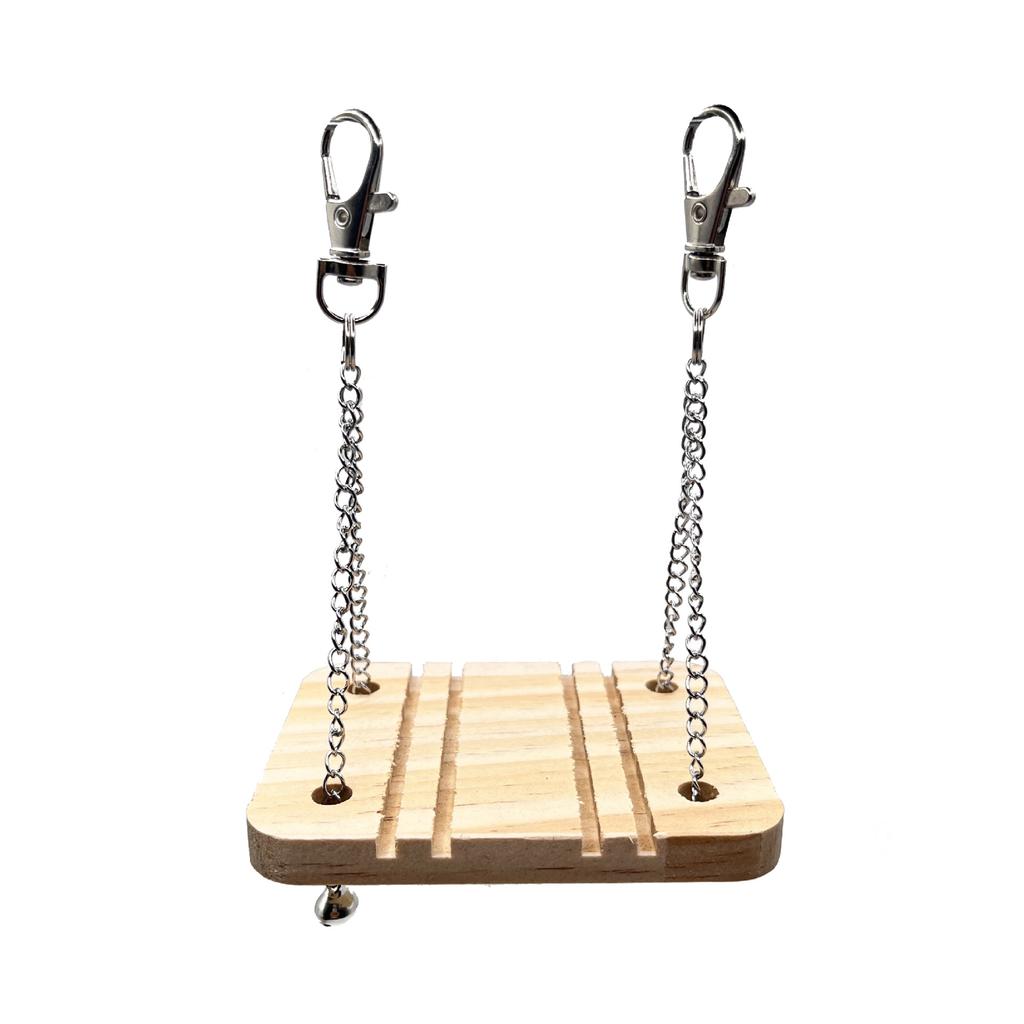 Pet Supplies Hamster Toys Solid Wood Platform Swing Wooden Molar Hanging Suspension Bridge