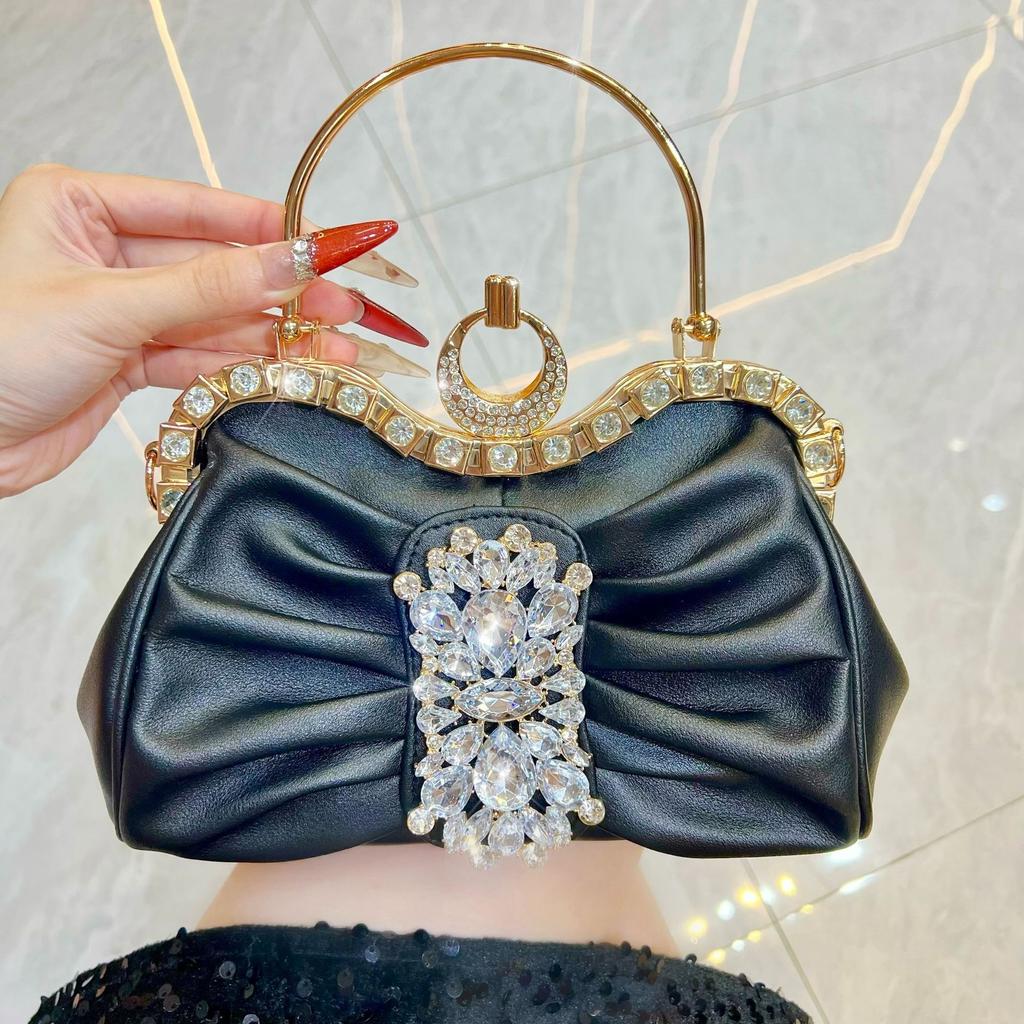 Evening Party Handbag, Fashionable Lady's Evening Dress Bag, Wedding Bag, Small Square Bag, Exquisite Banquet Bag