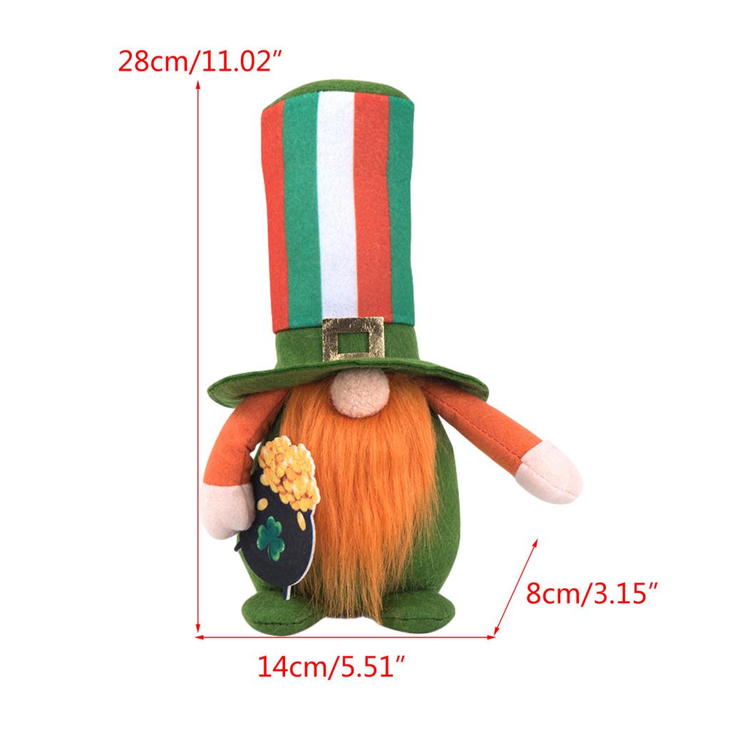 Faceless Gnome Doll Scandinavian Dwarfs Doll for StPatricks Day Home Table Tree Decoration Carnival Party Props Doll