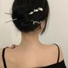 New Chinese Ancient Hairpin High Quality Black Silver Hair Stick Elegant Cool Hairpin for Girl Female Hair Ornament Styling Tool
