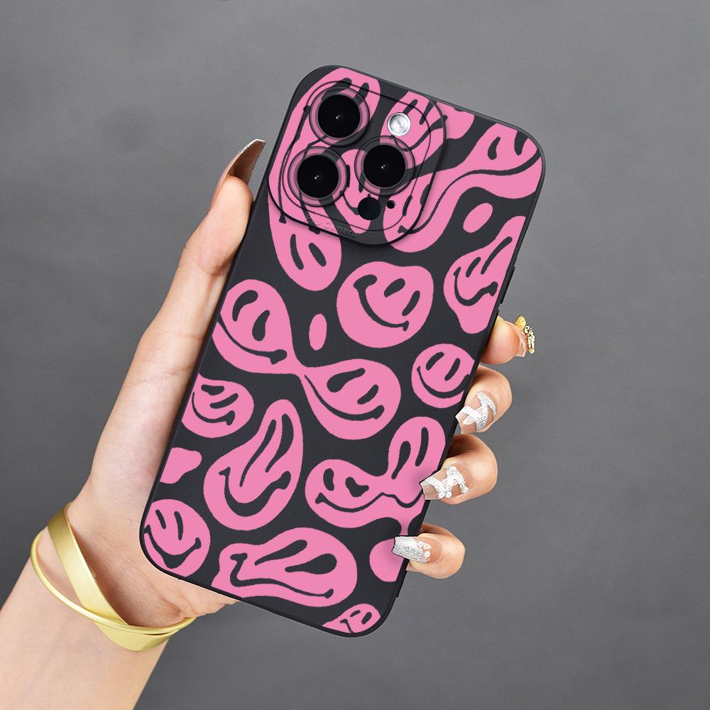 

iPhone 15 Ghost Smiley Face Soft Shell Protective Case iPhone 14 Pro чорний