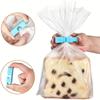 15pcs Food Sealing Bag Clip Reusable Fresh Food Storage Tools Plastic Sealer Clamp Snack Bread Seal Bag Home Kitchen Storage Clips