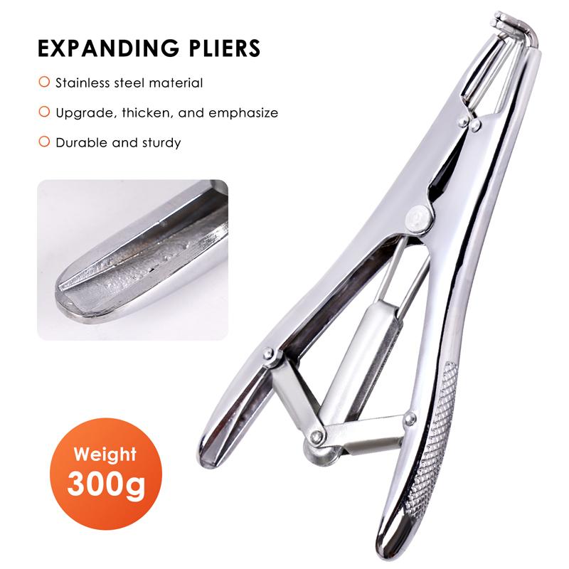 Sheep Broken Tail Castration Forceps Expansion Clamp Elasticity Rubber Castration Rings Farm Animal Bloodless Broken Tail Plier
