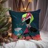 Cute I-Invader Z-Zim Cushion Cover Premium Comfort Reversible Pillow Cove -Two In One Design For Any Room & Car Interior