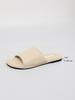 Summer new flat-bottomed slippers women's versatile one-word open-toed slippers women's 2025 light luxury temperament women's shoes