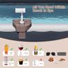 3 in 1 Nonslip Spa Drink Tray Side Table with Cup and Phone Holder Clip-on Pool Beverage Drink Tray for Outdoor Inflatable Pool