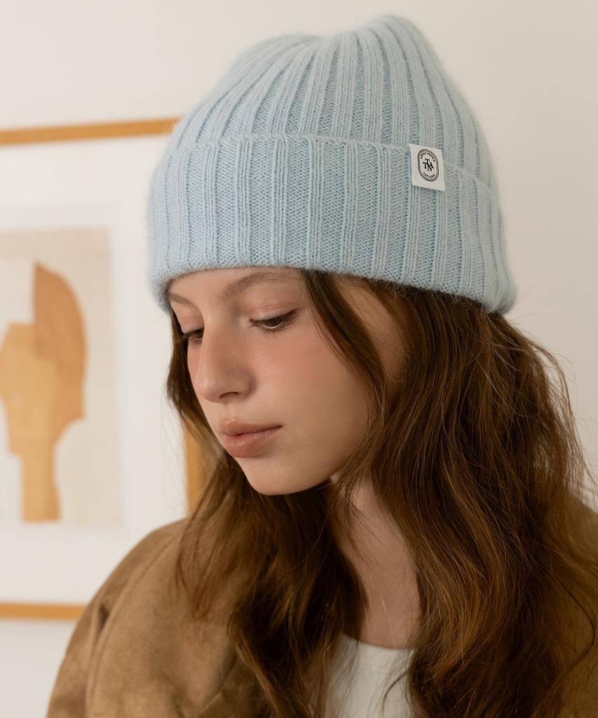 Tatiana Rabbit Fur Blend Ribbed Beanie Ht8211 3 Colors