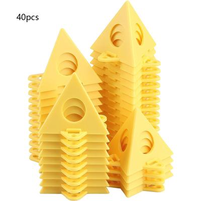 40 Pièces Supports Pyramide en ABS, Mini Supports Peinture Cône pour Peinture d'Armoire