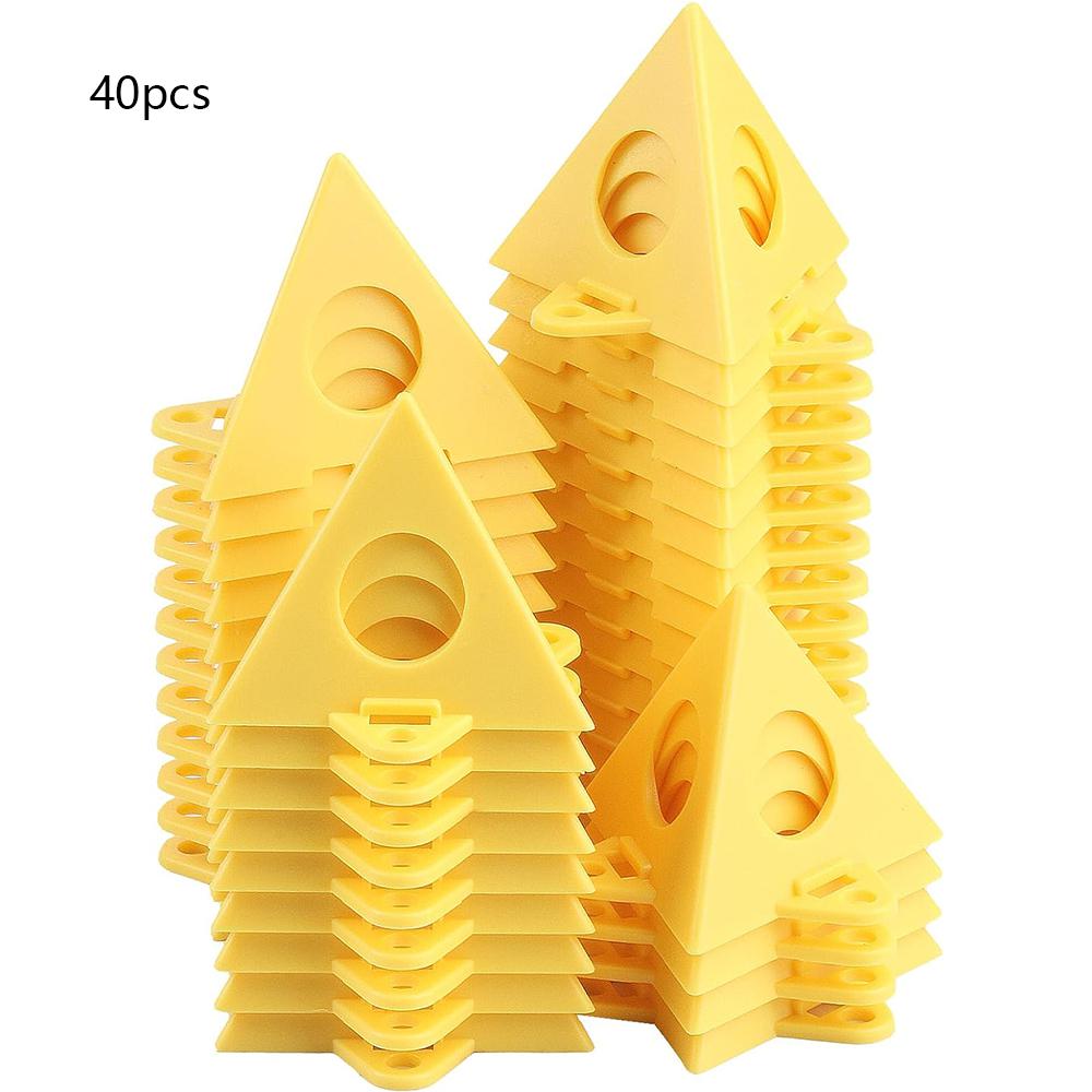 40Pcs ABS Pyramid Stands, Mini Cone Paint Stands for Cabinet Paint