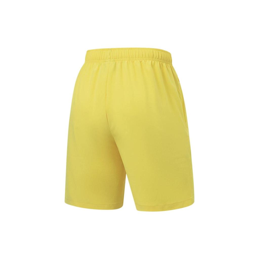 Li-Ning Fitness Series Logo Print Quick-Dry Sports Shorts Men shorts Berry-Yellow AKST297-8