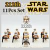Wars Star 11 stk Clone Troopers Minifigurer Byggeklosser DIY Leker Barn Gaver