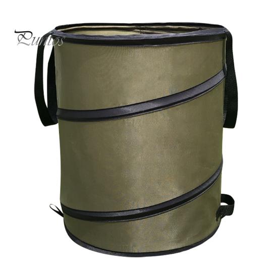 

Мусорное ведро для листьев с сумкой для хранения, складное садовое мусорное ведро, водонепроницаемое переносное мусорное ведро для кемпинга, садоводства, дворовых отходов S