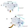 0.2-8L/min Water Hall Effect Flow Sensor Meter 1/4 Quick Connect Flow Meter Flowmeter Counter for Coffee Machine Plastic