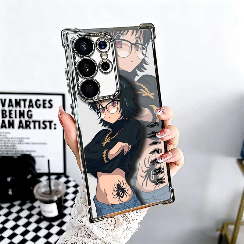 

Hunter X-Hunters Shizuku Plating Phone Case For Samsung Galaxy S24 S25 FE S26 Edge S23 Ultra S22 S21 Plus S20 Anti-Fall Airabag Samsung S20 FE