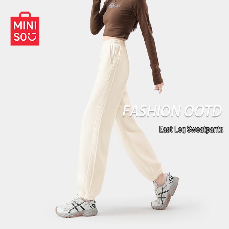 

MINISO Women s Casual Drawstring Joggers L