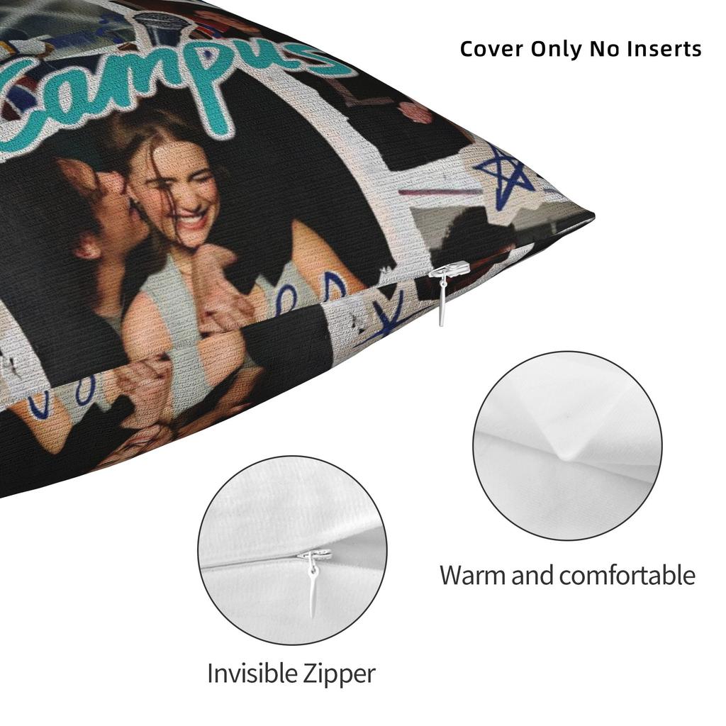 Off Campus Tv Series Pillowcases Merchandise Soft Cushion Cover Decor Pillow Case Cover Home Multi Size