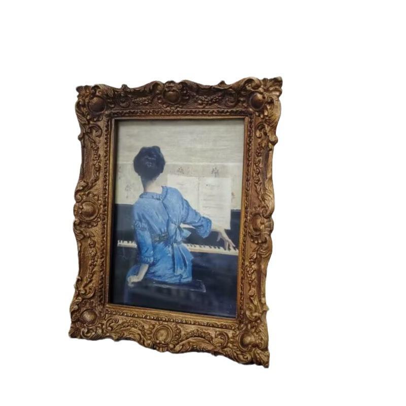 European retro creative desktop photo frame ornaments resin crafts home living room bedroom photo frame ornaments