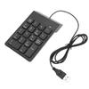Numeric Keypad 18 Keys USB2.0 Plug and Play Ergonomic Design Portable Size Nonslip Pad Wide Compatibility USB Numpad