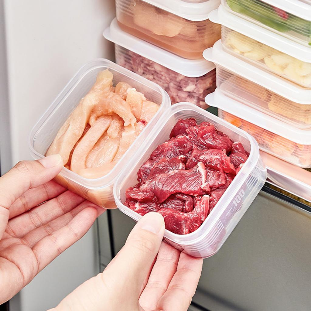 Chladnička na uskladnění potravin Uzavřená opakovaně použitelná multifunkční krabice na skladování potravin do kuchyně